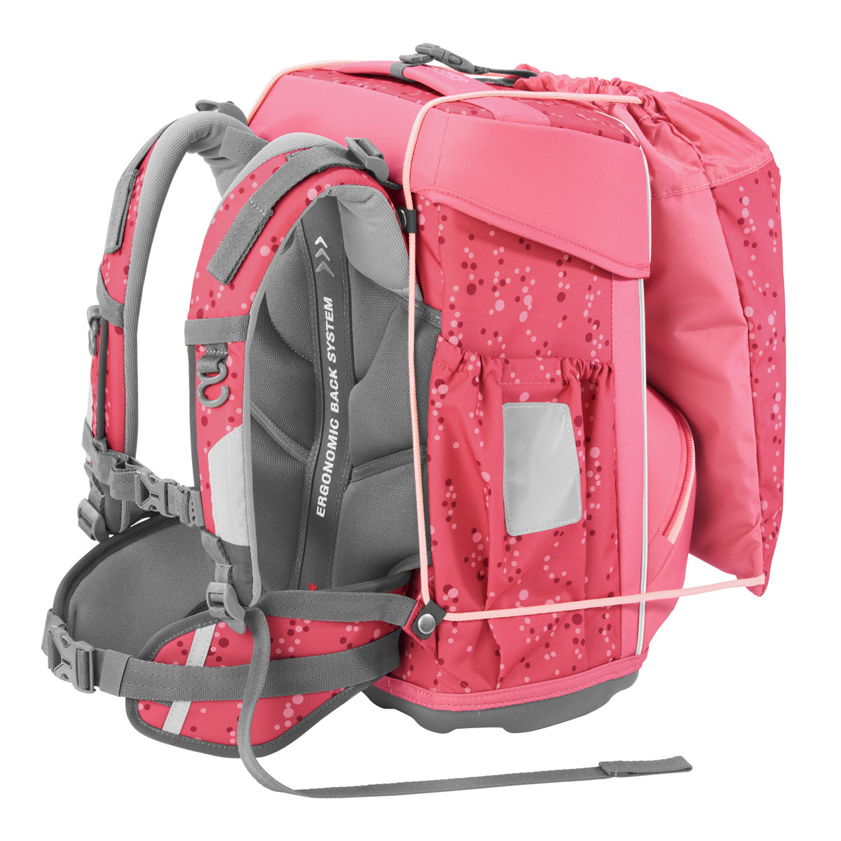 Schulranzen-Set BASIS, Pink Bubbles 4-teilig