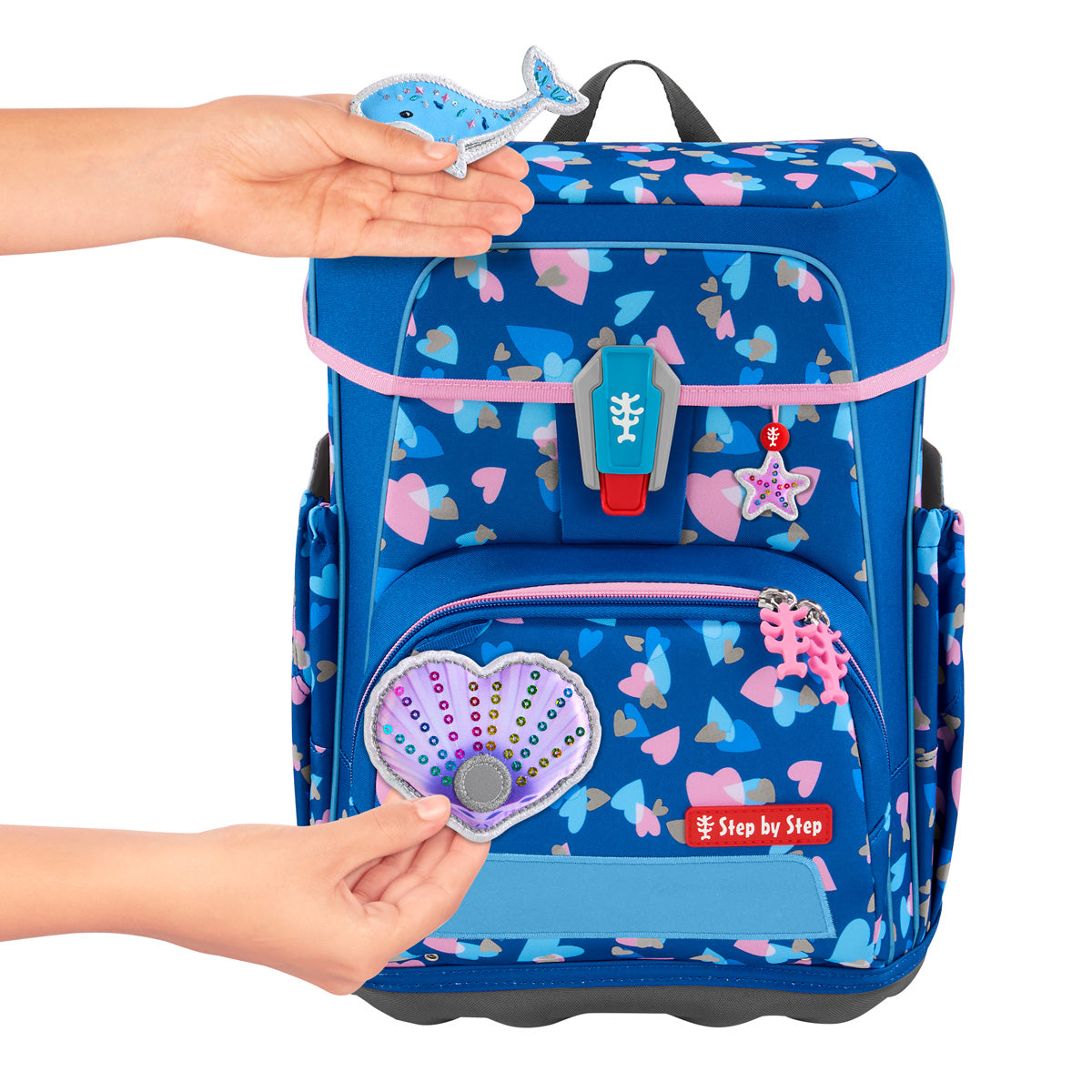 Schulranzen-Set CLOUD REFLECT Seashell Pearl 6-teilig