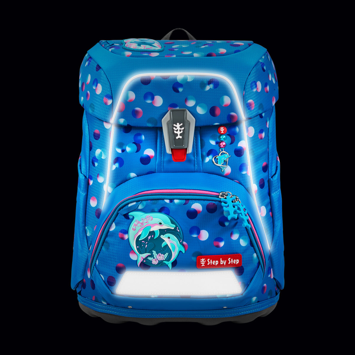 Schulranzen-Set FIT Dolphin Finja, 6-teilig