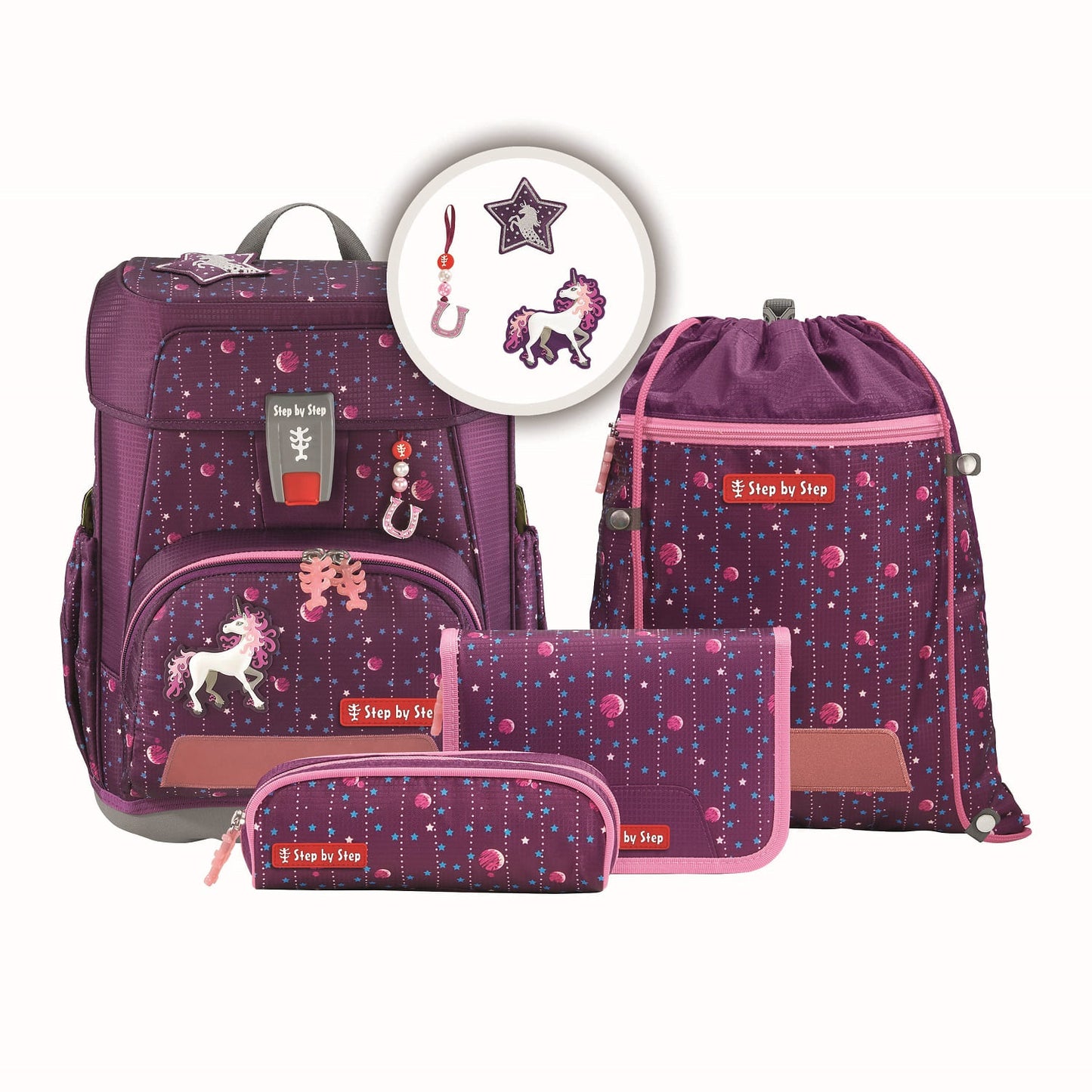 Schulranzen-Set CLOUD Dreamy Unicorn Nuala 5-teilig