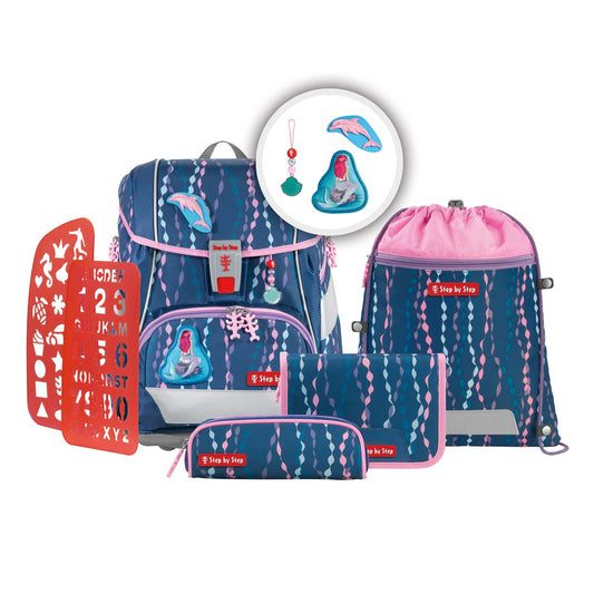 Schulranzen-Set 2IN1 PLUS Mermaid Bella 6-teilig