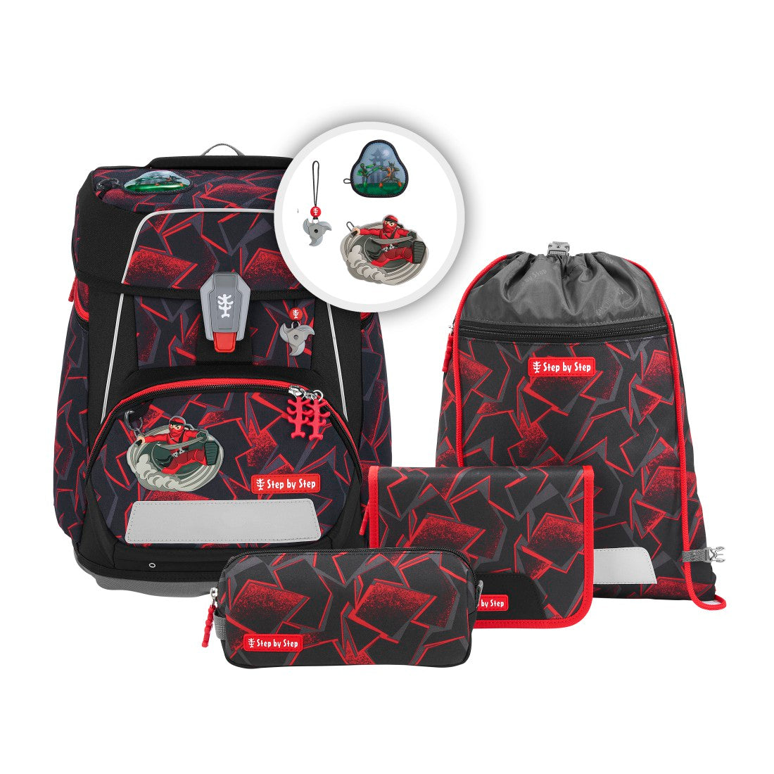 Schulranzen-Set SPACE Ninja Yuma, 5-teilig