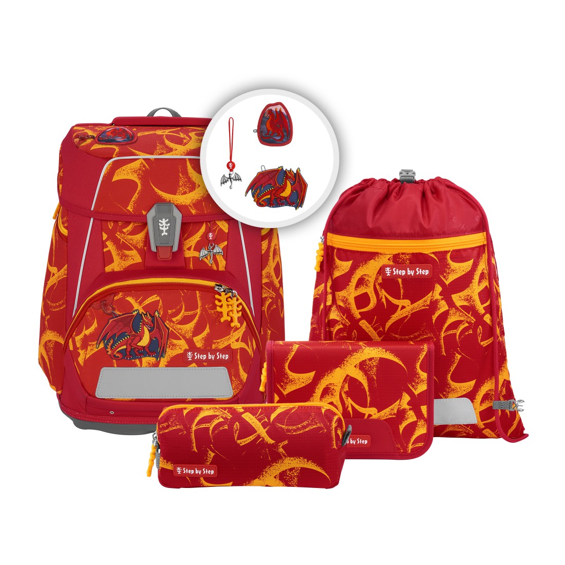 Schulranzen-Set SPACE Dragon Toro, 5-teilig