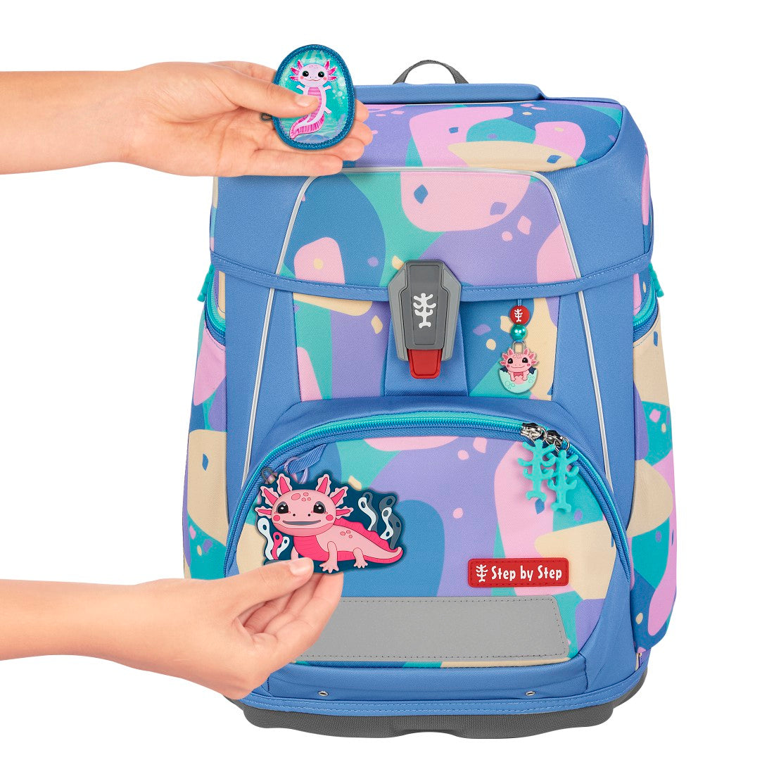 Schulranzen-Set SPACE Axolotl Sally, 5-teilig