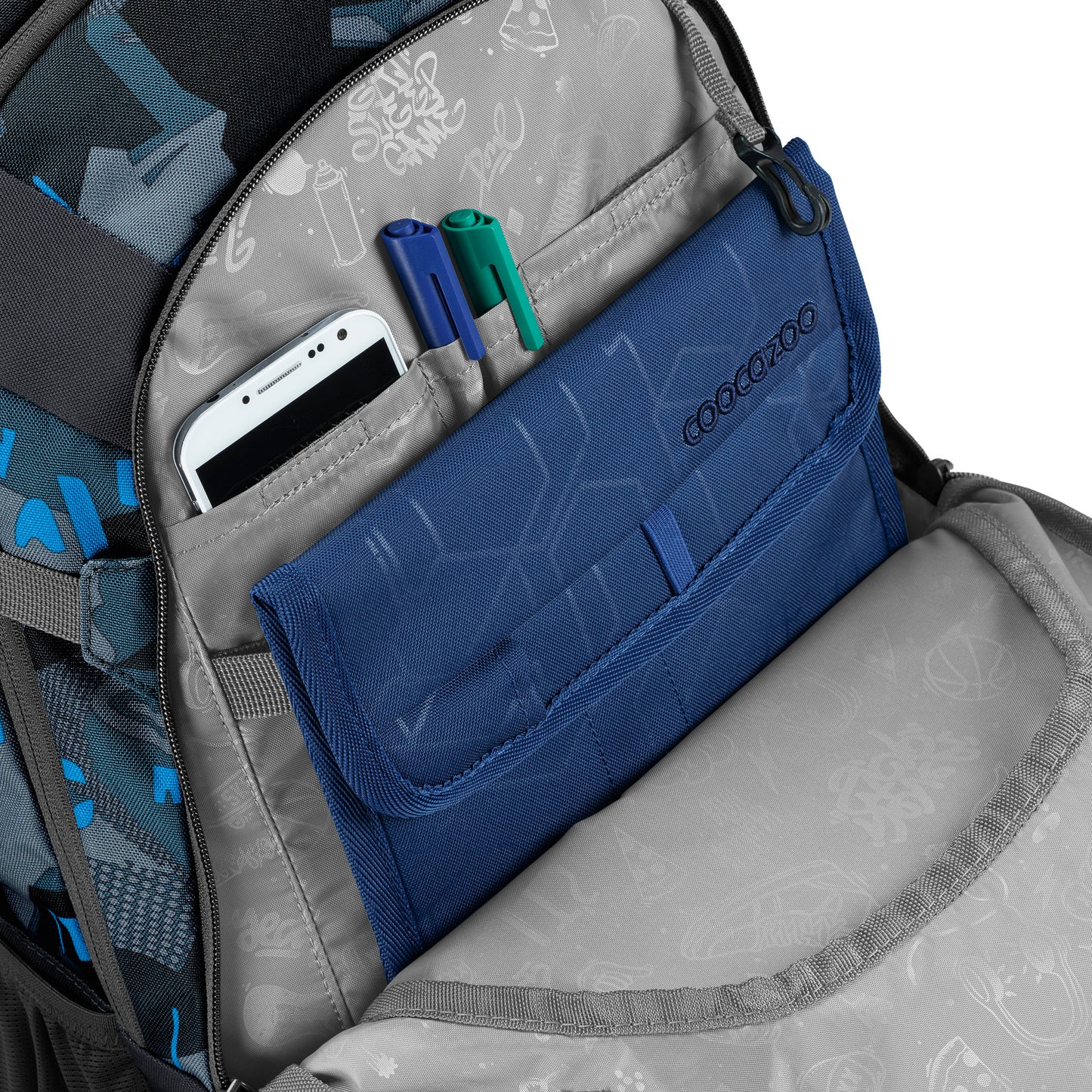 Schulrucksack MATE Blue Craft