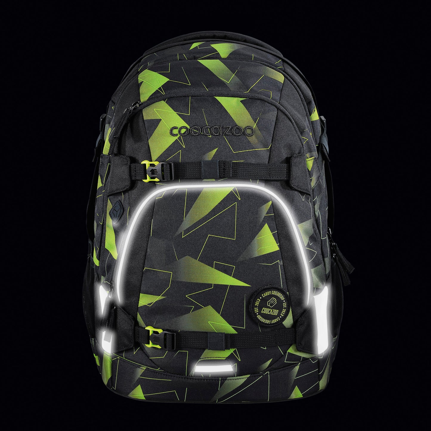 Schulrucksack-Set MATE Lime Flash 3-teilig