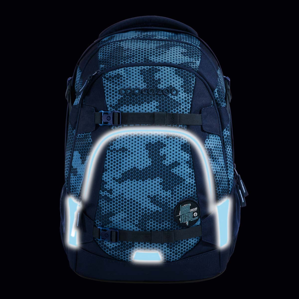 Schulrucksack-Set MATE Geometric Sky 3-teilig