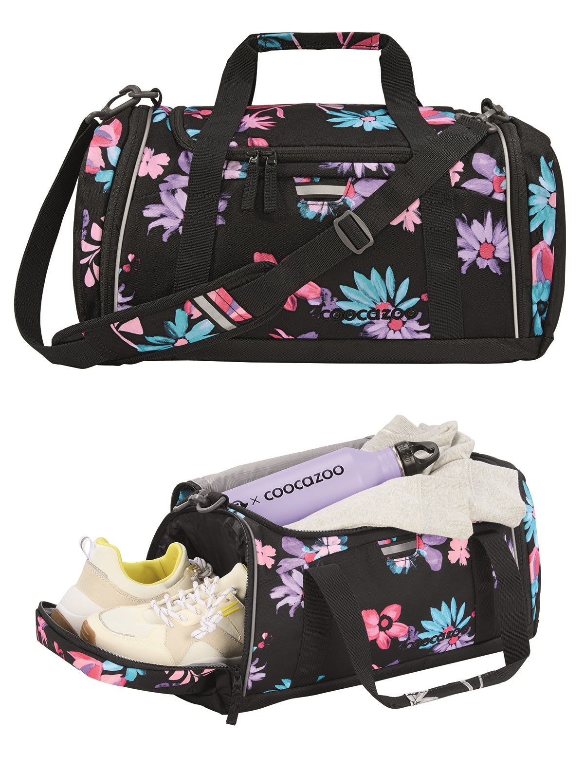 Schulrucksack-Set MATE Floral Artnight 3-teilig