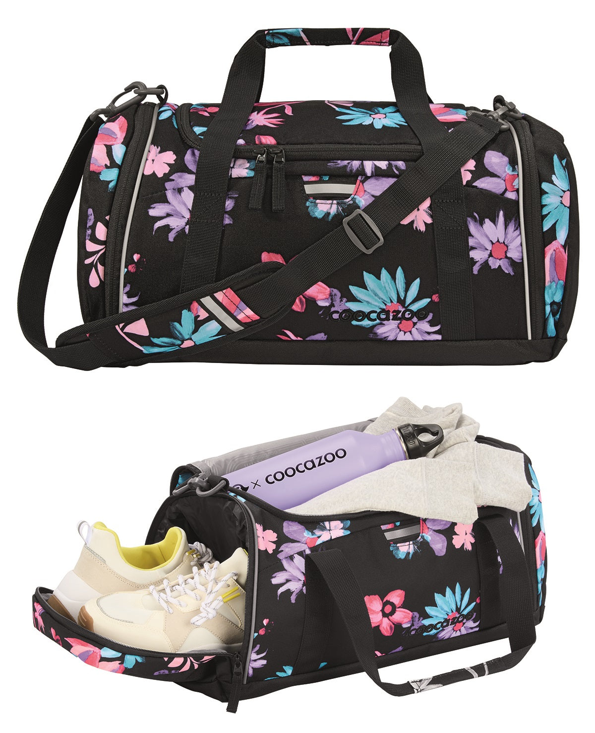 Schulrucksack-Set PORTER, Floral Artnight 3-teilig