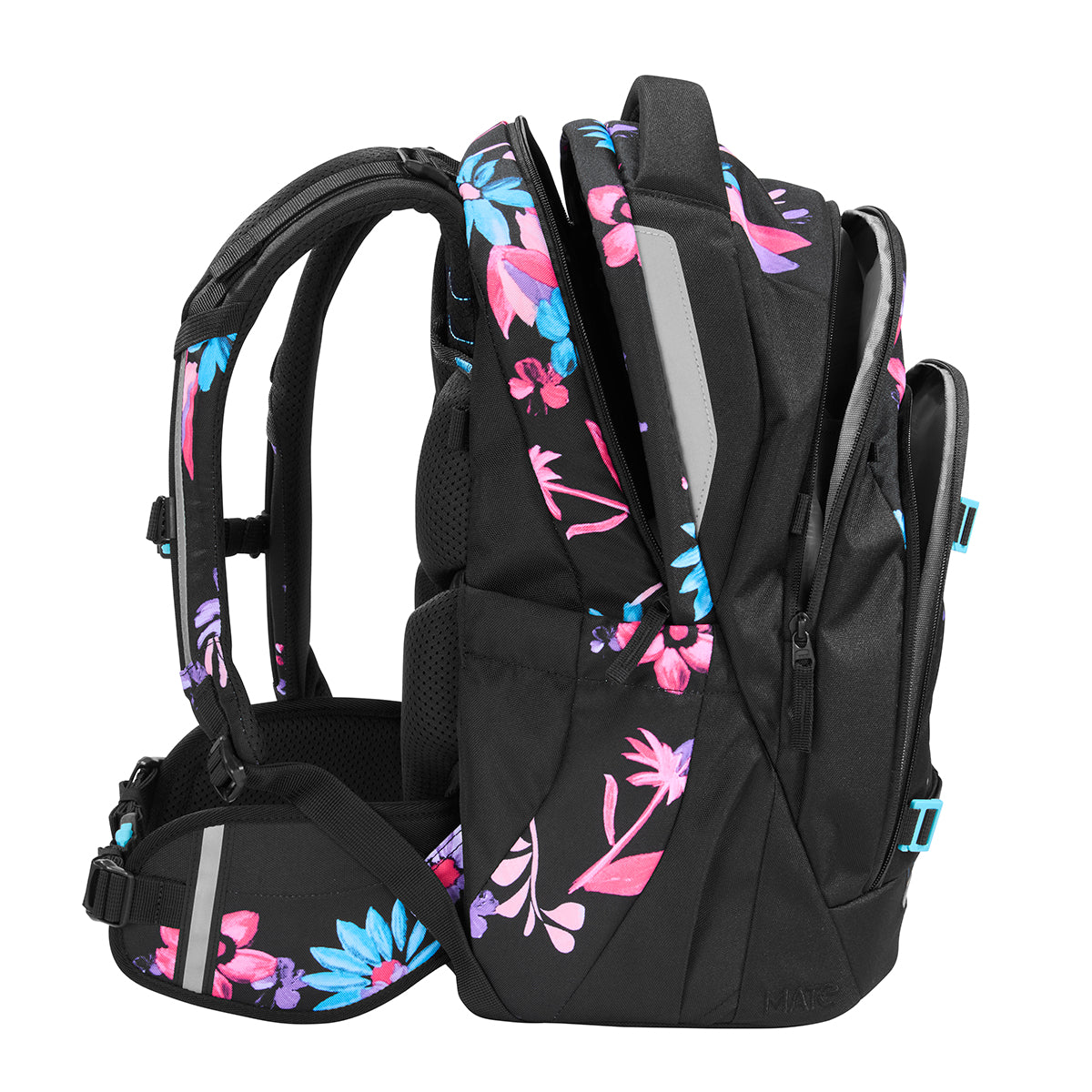 Schulrucksack-Set MATE Floral Artnight 3-teilig