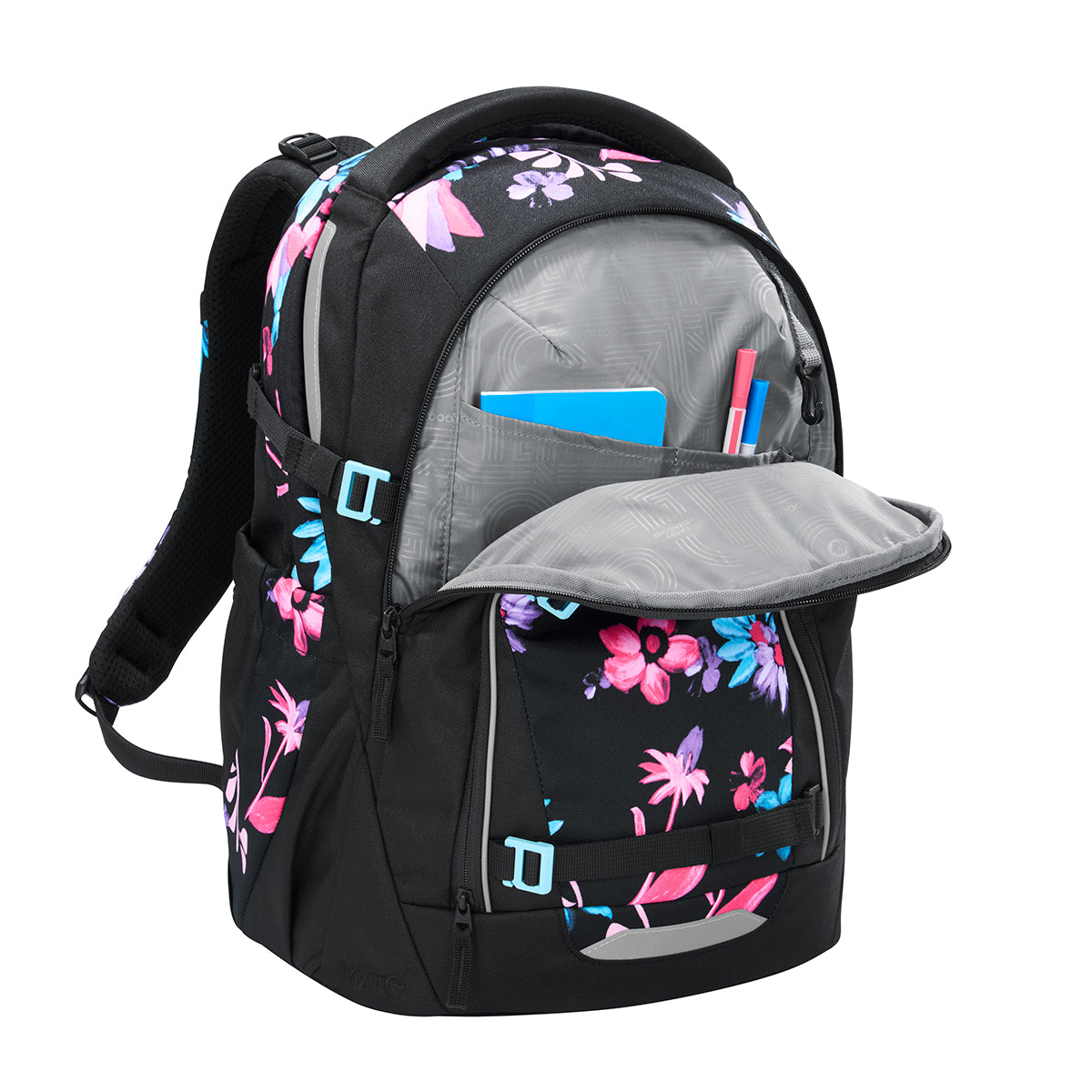 Schulrucksack-Set MATE Floral Artnight 3-teilig