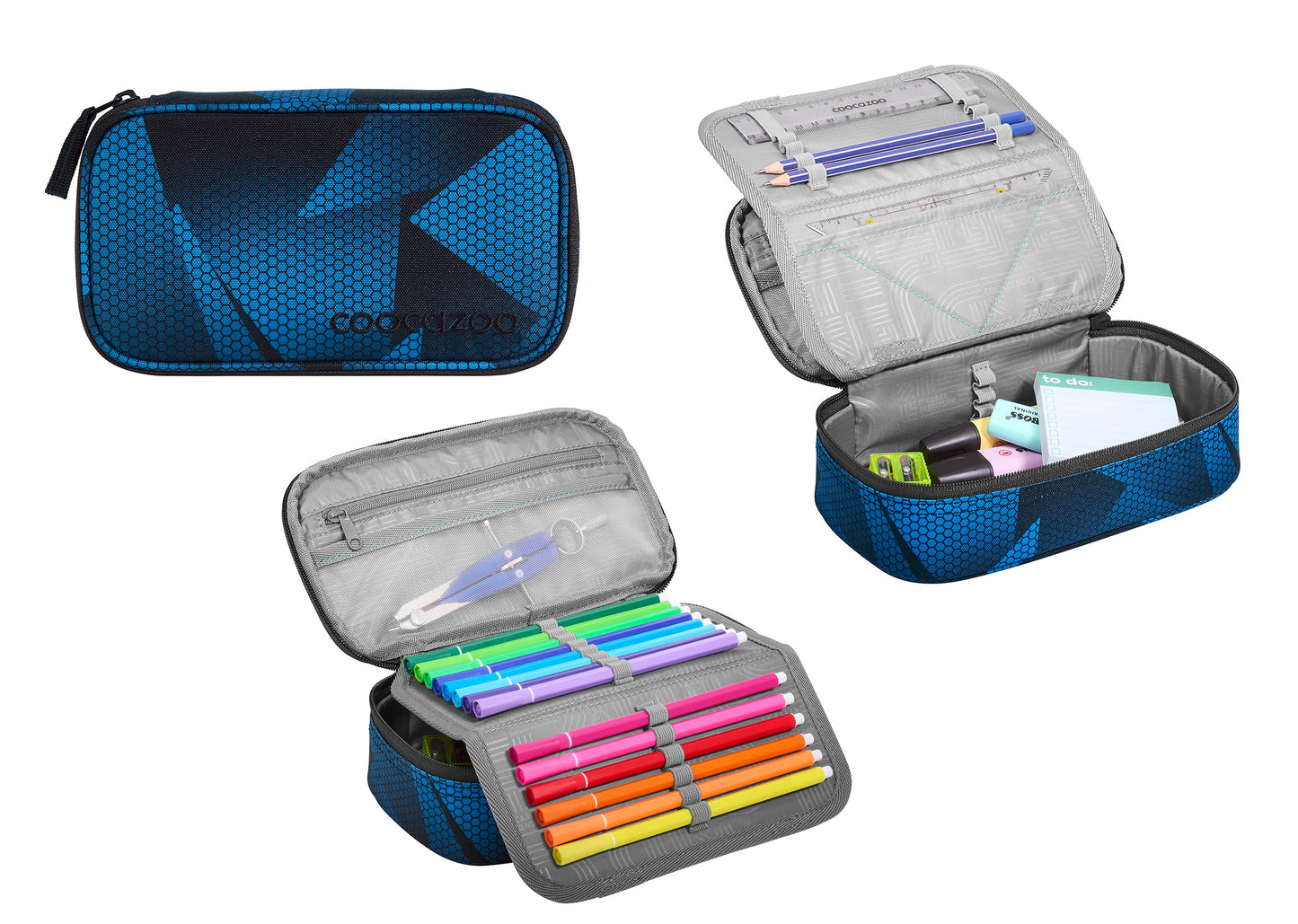 Schulrucksack-Set BYTE Electric Ice 3-teilig
