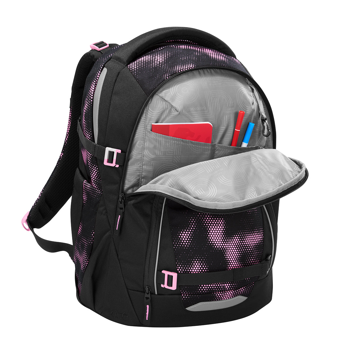 Schulrucksack-Set MATE Pink Illusion 3-teilig