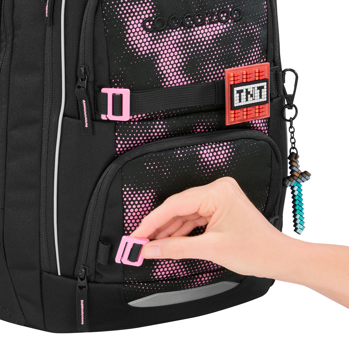 Schulrucksack-Set PORTER, Pink Illusion 3-teilig