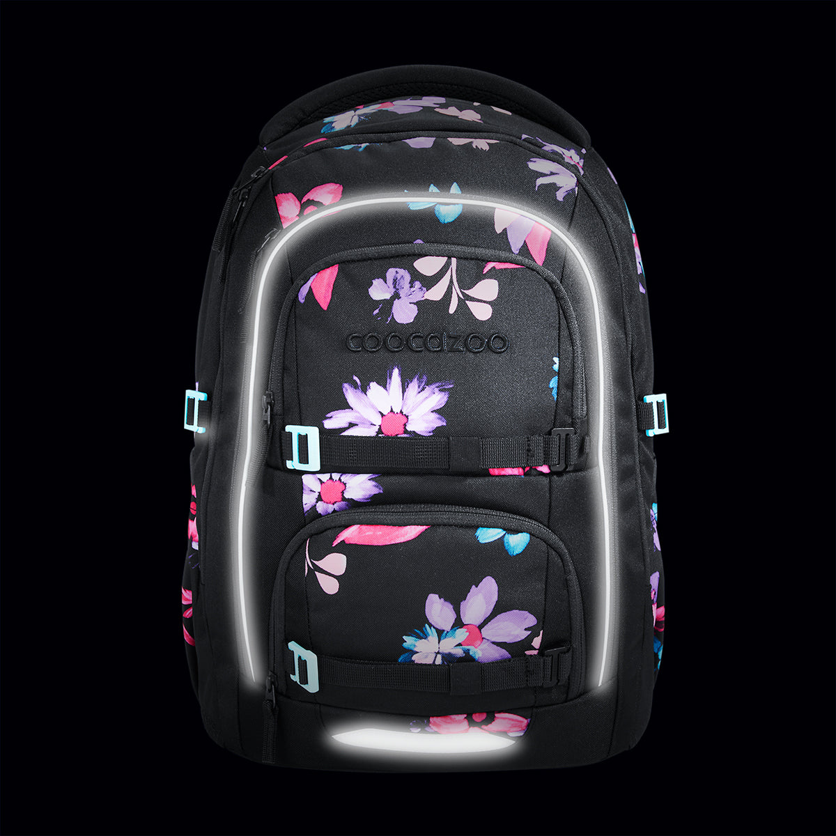 Schulrucksack-Set PORTER, Floral Artnight 2-teilig