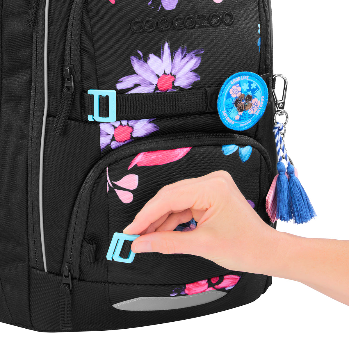 Schulrucksack-Set PORTER, Floral Artnight 2-teilig
