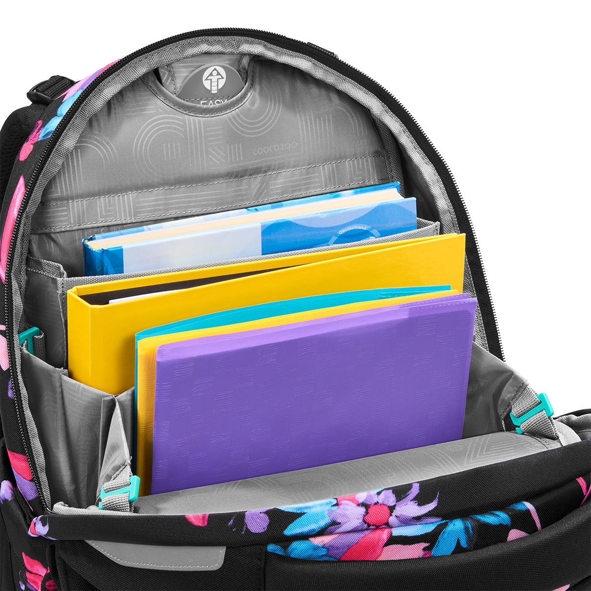 Schulrucksack-Set PORTER, Floral Artnight 3-teilig