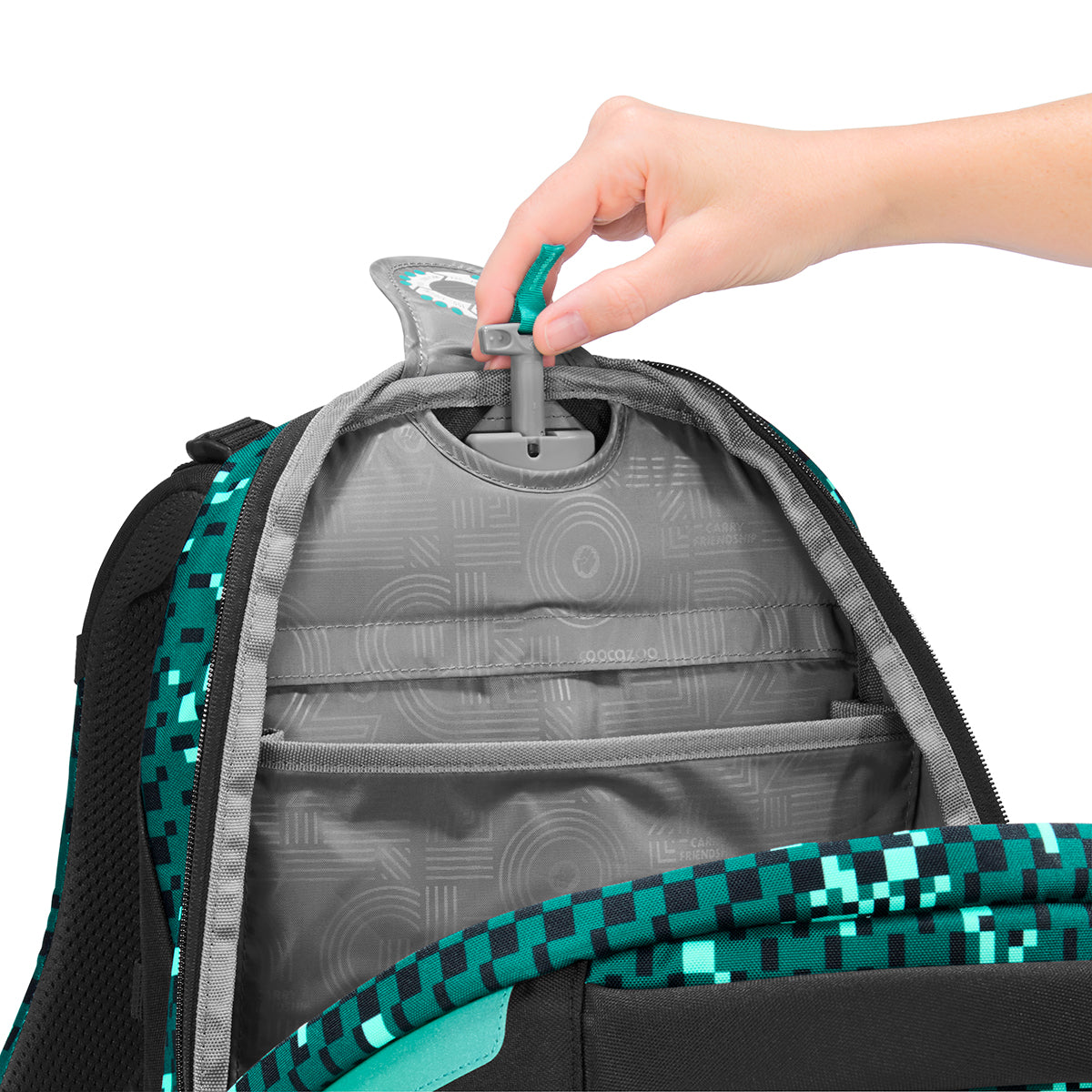 Schulrucksack-Set PORTER, Pixel Blox 2-teilig