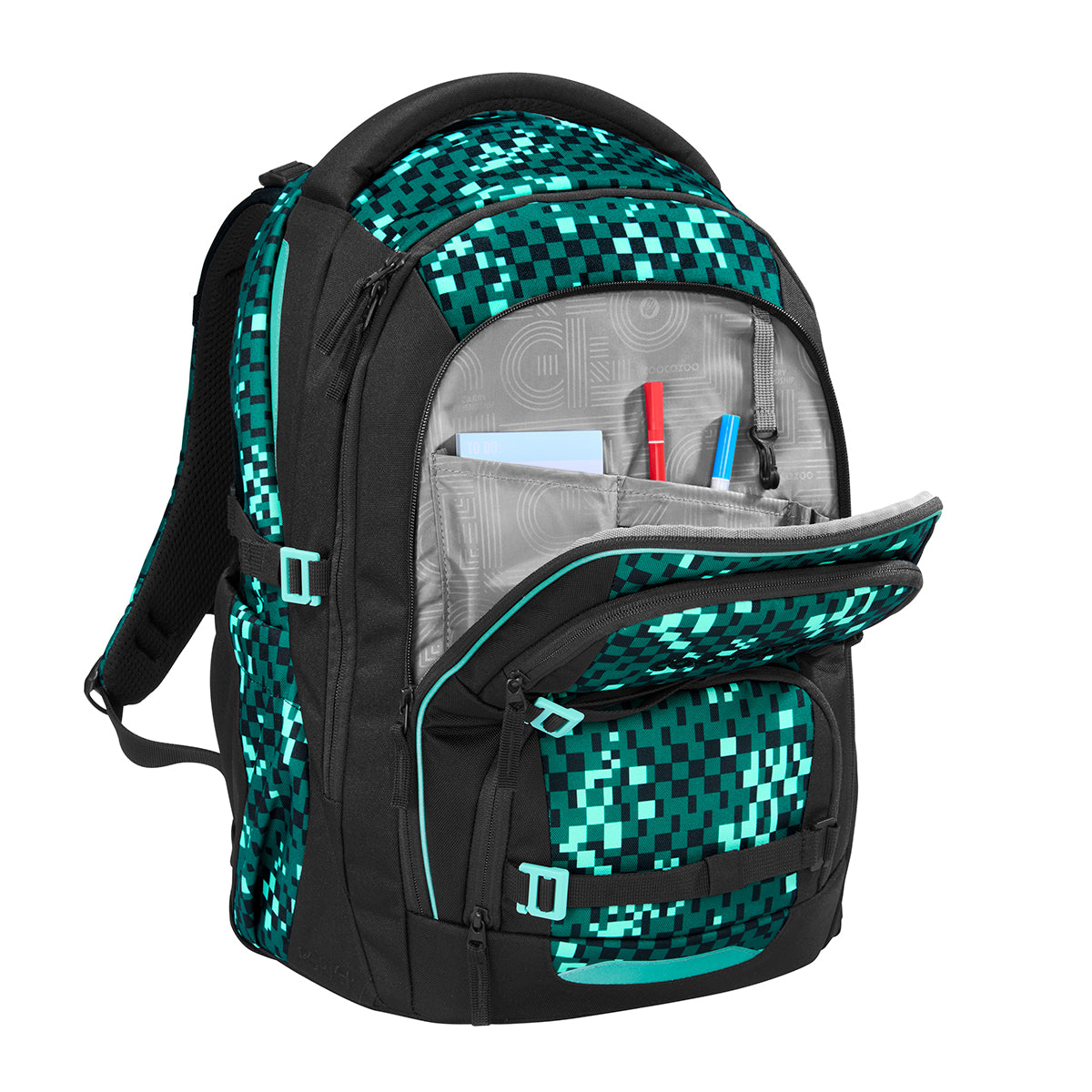 Schulrucksack-Set PORTER, Pixel Blox 2-teilig