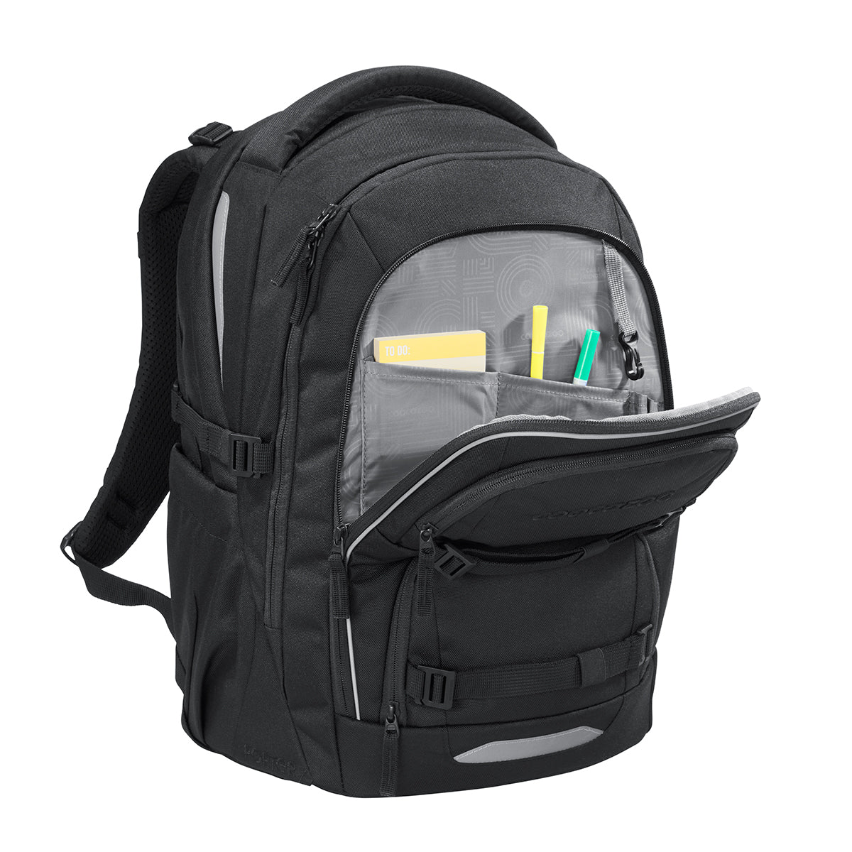 Schulrucksack-Set PORTER, Black Coal 3-teilig