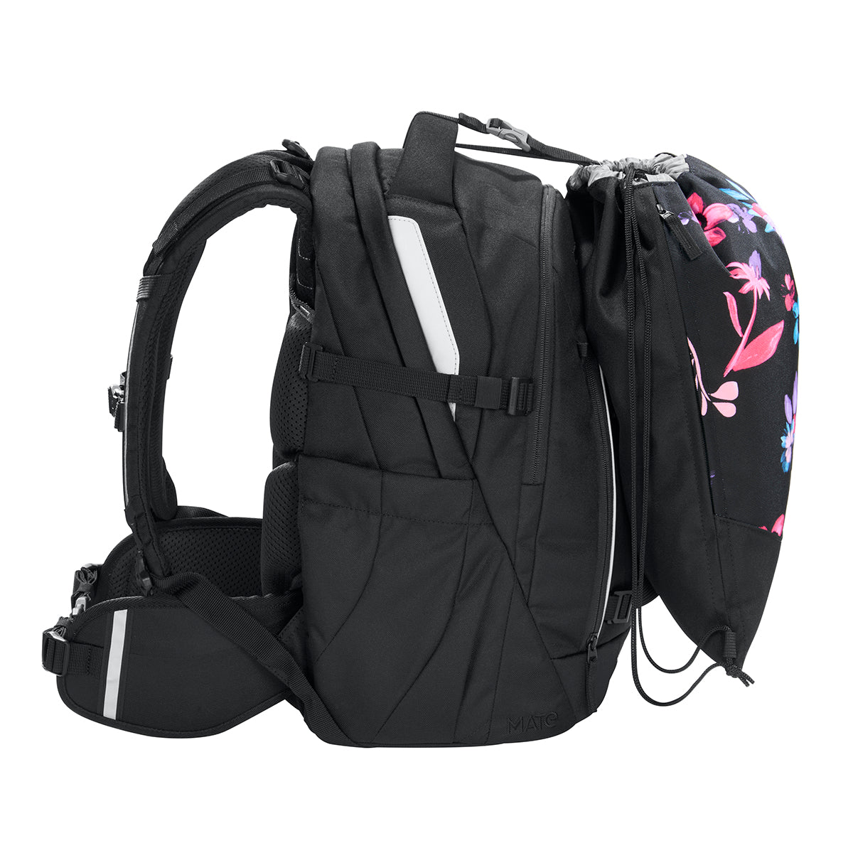Schulrucksack-Set PORTER, Floral Artnight 3-teilig