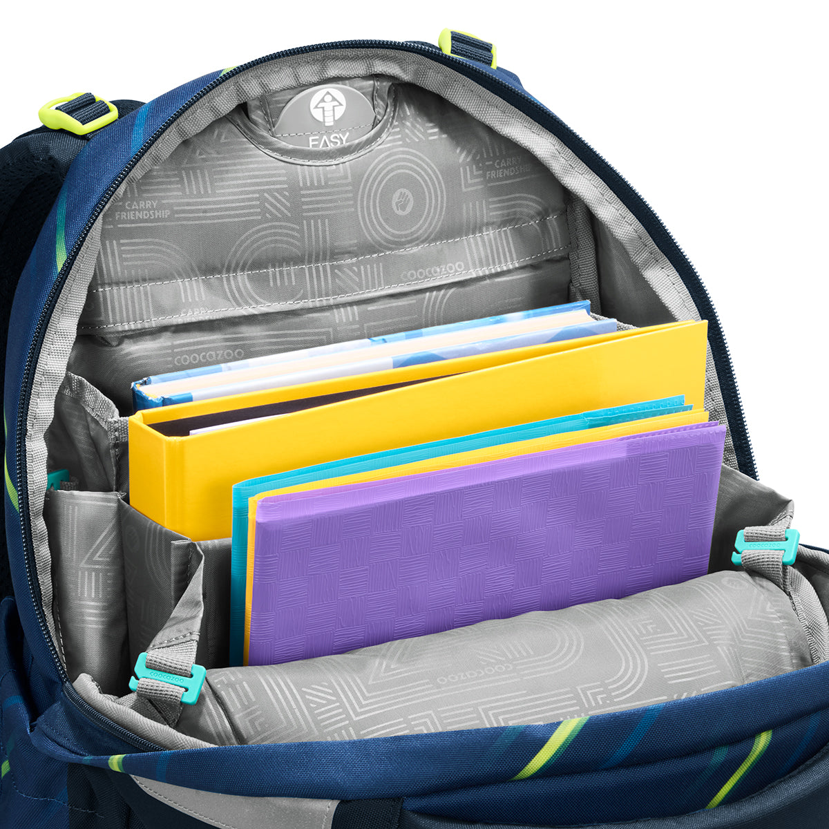 Schulrucksack-Set MATE Fast Lime 3-teilig