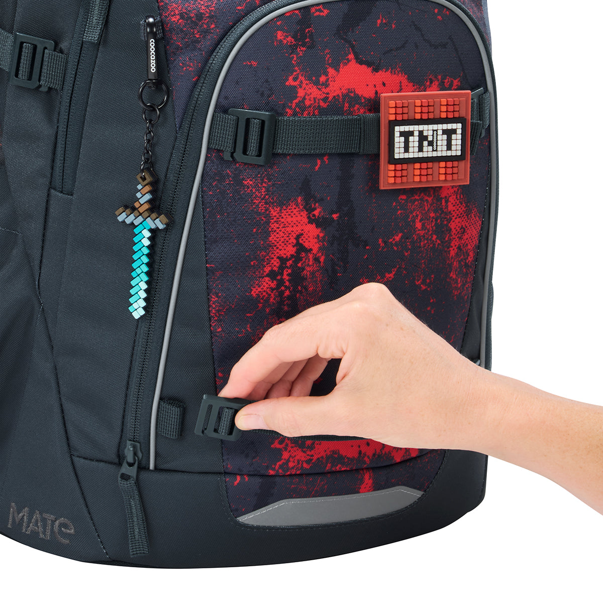 Schulrucksack MATE Broken Black