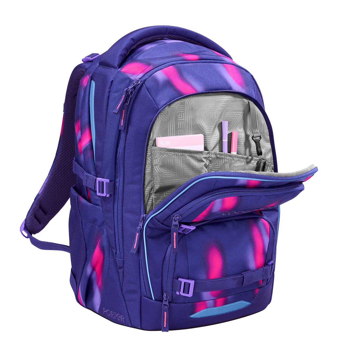 Schulrucksack-Set PORTER, Aurora Glow 3-teilig