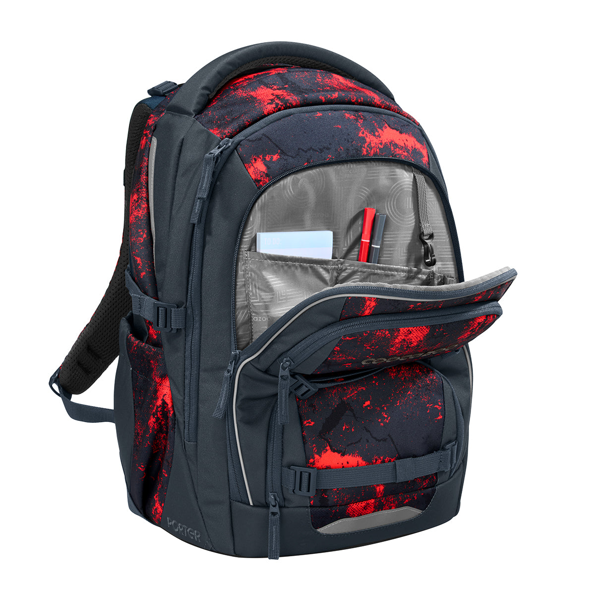 Schulrucksack-Set PORTER, Broken Black 2-teilig
