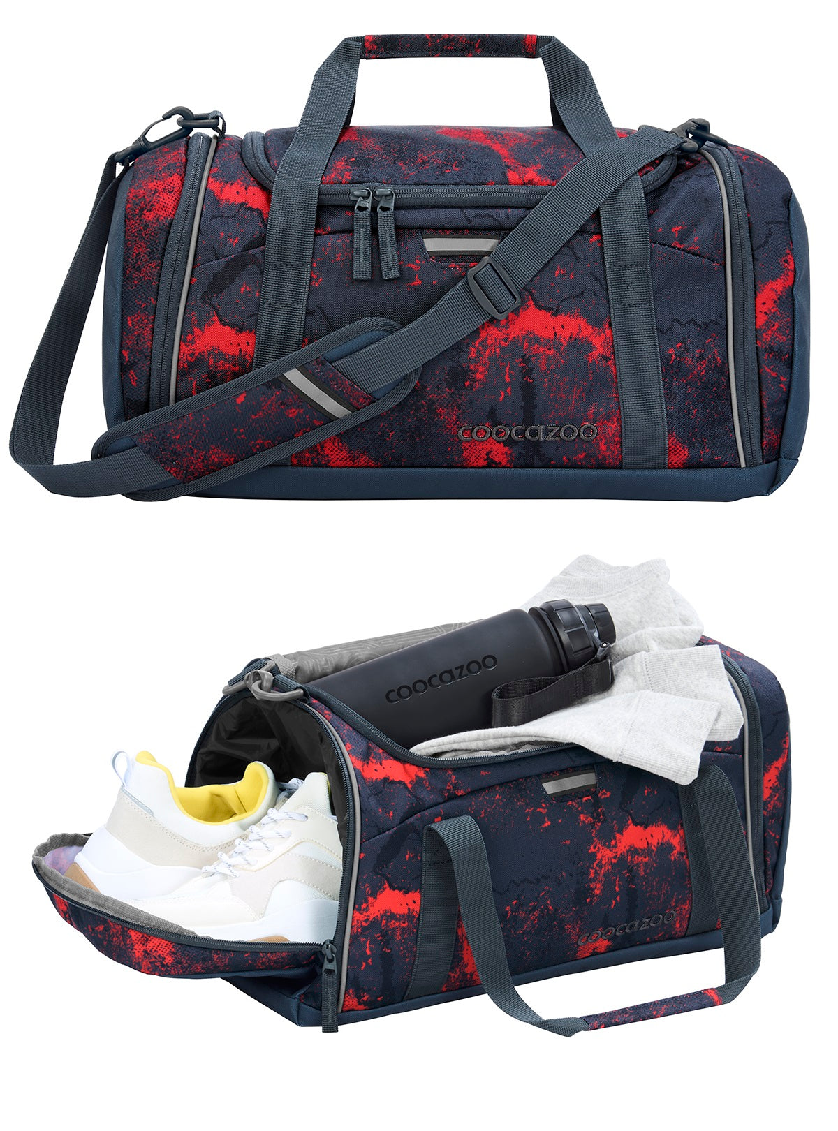 Schulrucksack-Set PORTER, Broken Black 3-teilig