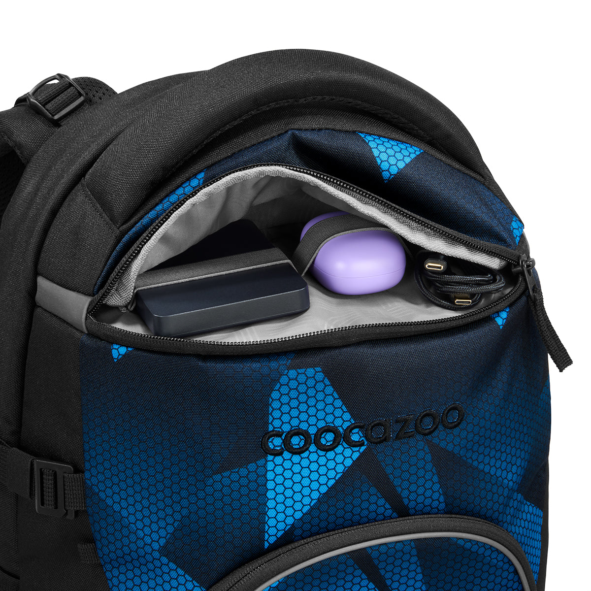 Schulrucksack-Set BYTE Electric Ice 3-teilig