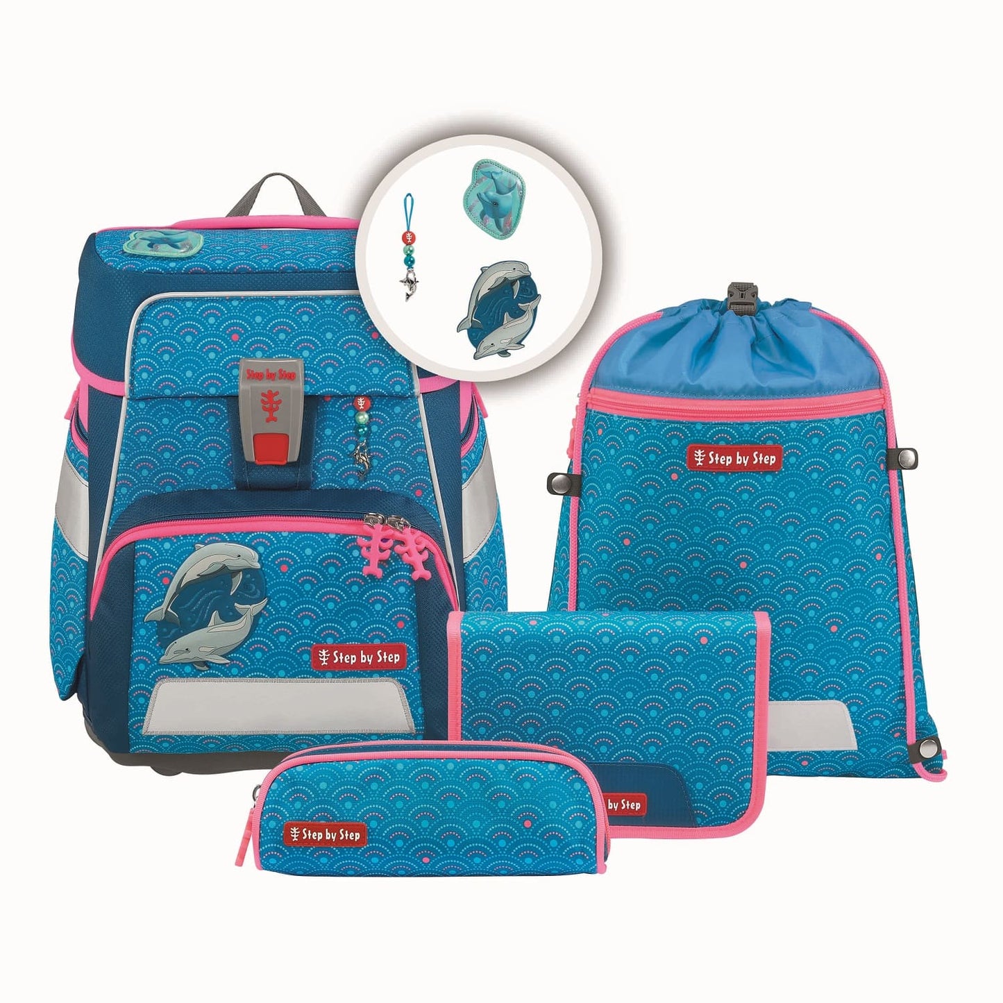 Schulranzen-Set SPACE Dolphin Pippa 5-teilig