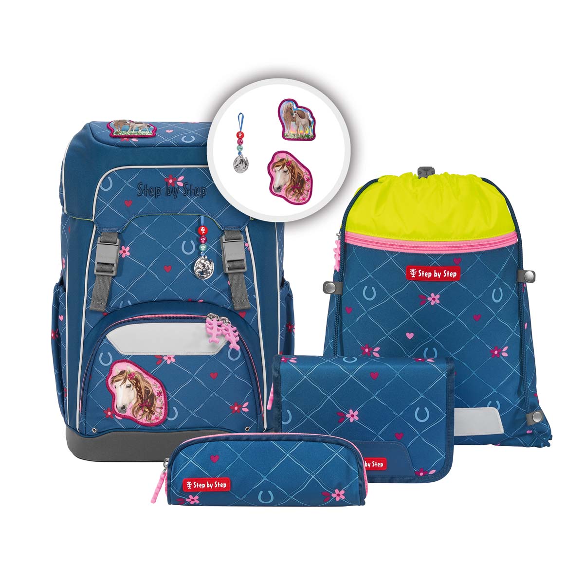 Schulranzen GIANT Horse Lima Set 5-teilig