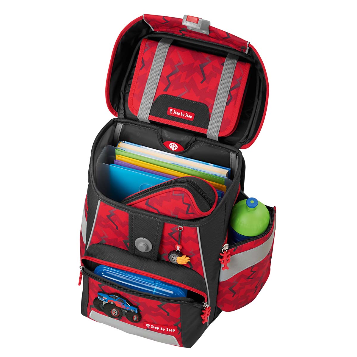 Schulranzen-Set SPACE Monster Truck Rocky 6-teilig