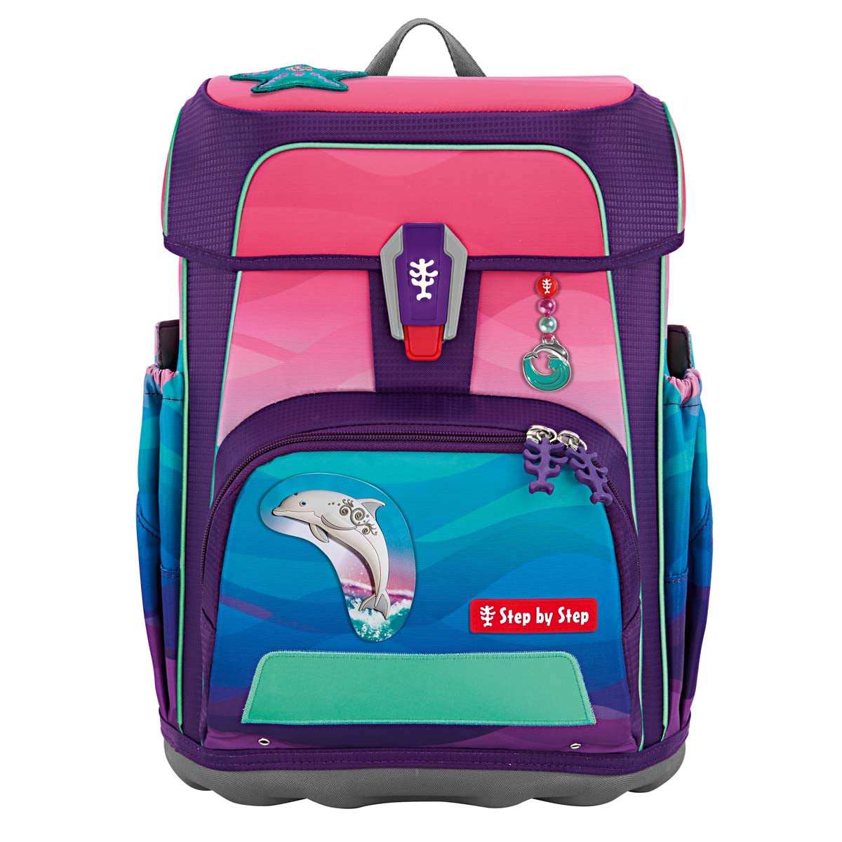 Schulranzen-Set CLOUD OCEAN Dolphin Lana 6-teilig