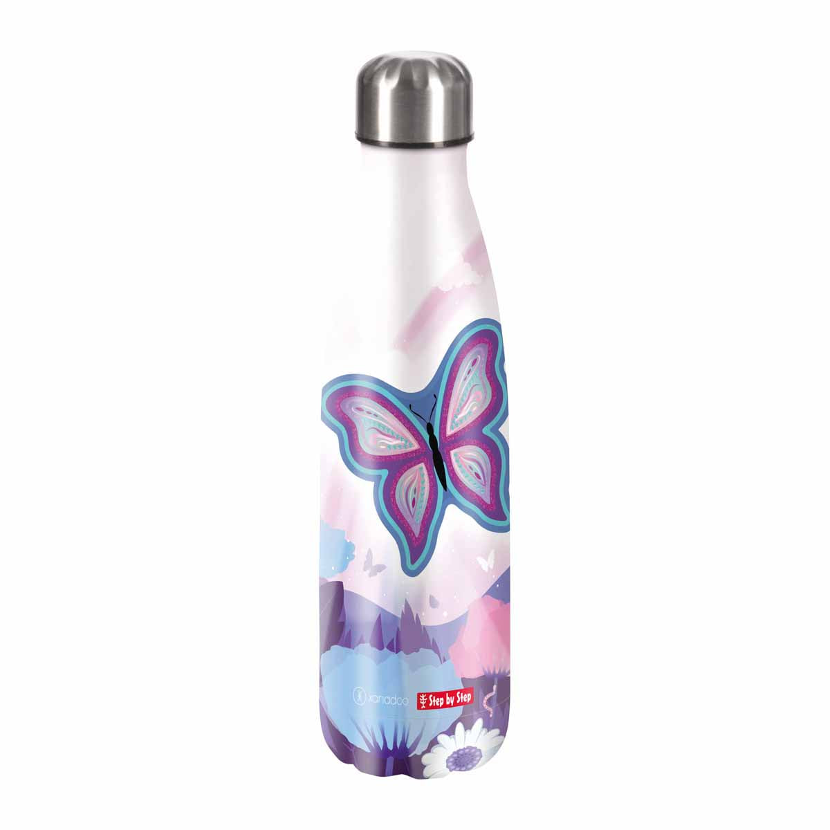 Edelstahl Trinkflasche 0,5 l Butterfly Maja