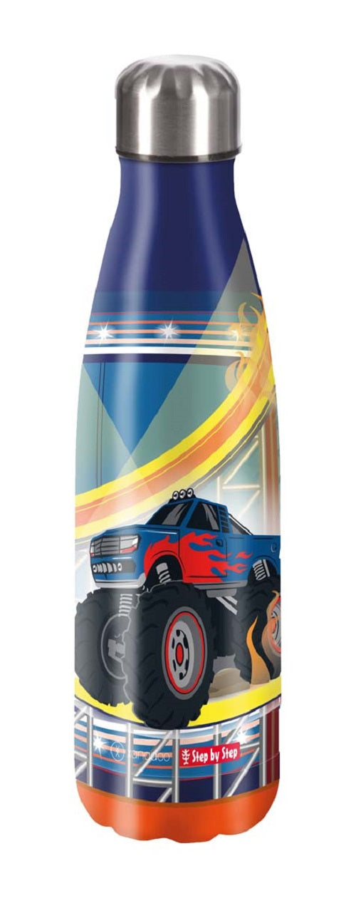Edelstahl Trinkflasche 0,5 l Monster Truck Rocky