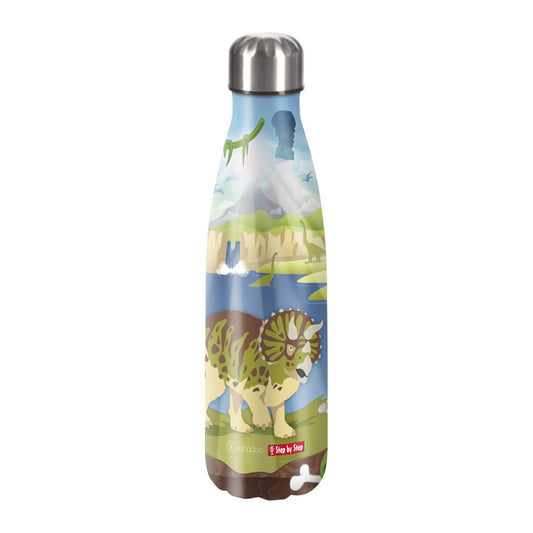 Edelstahl Trinkflasche 0,5 l Dino Tres