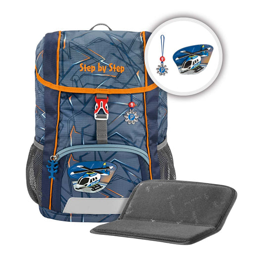 Kinderrucksack-Set KID Helicopter 3-teilig