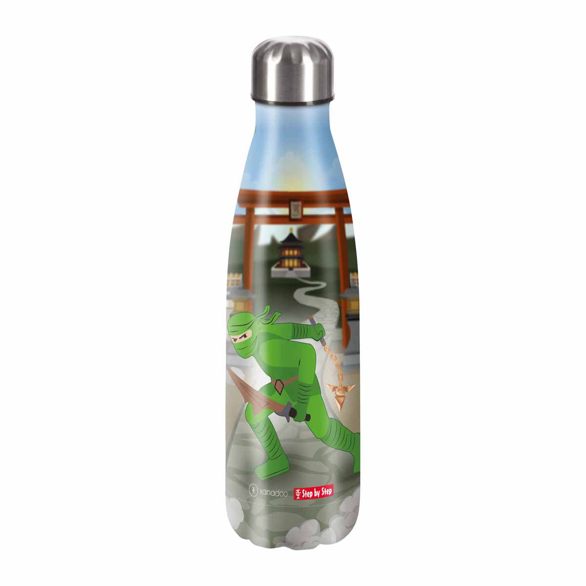 Edelstahl Trinkflasche 0,5 l Ninja Kimo