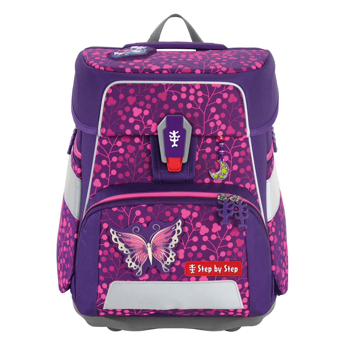 Schulranzen-Set SPACE SHINE Butterfly Night Ina 6-teilig