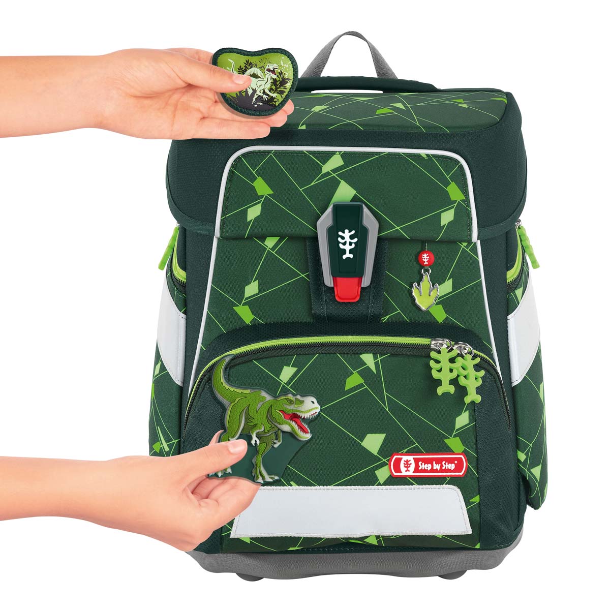 Schulranzen-Set SPACE SHINE Dino Night Tyro 6-teilig