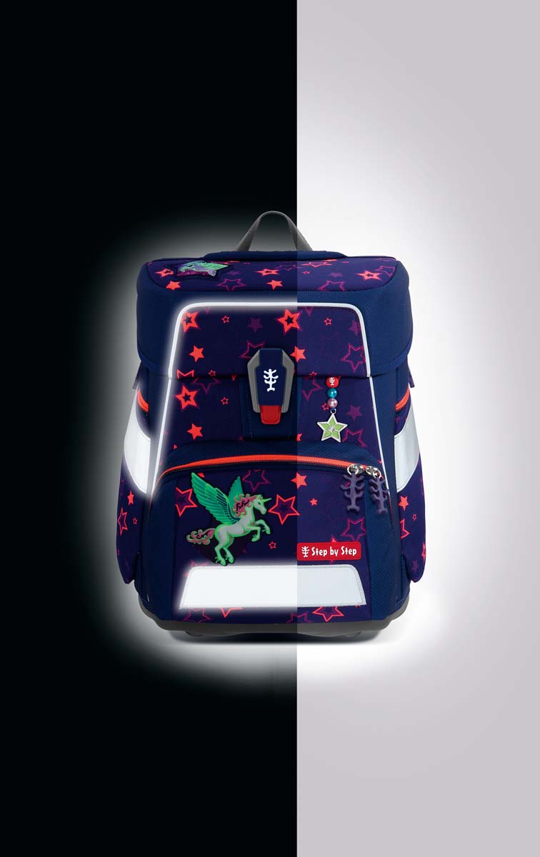 Schulranzen-Set SPACE SHINE Pegasus Night Nuala 6-teilig