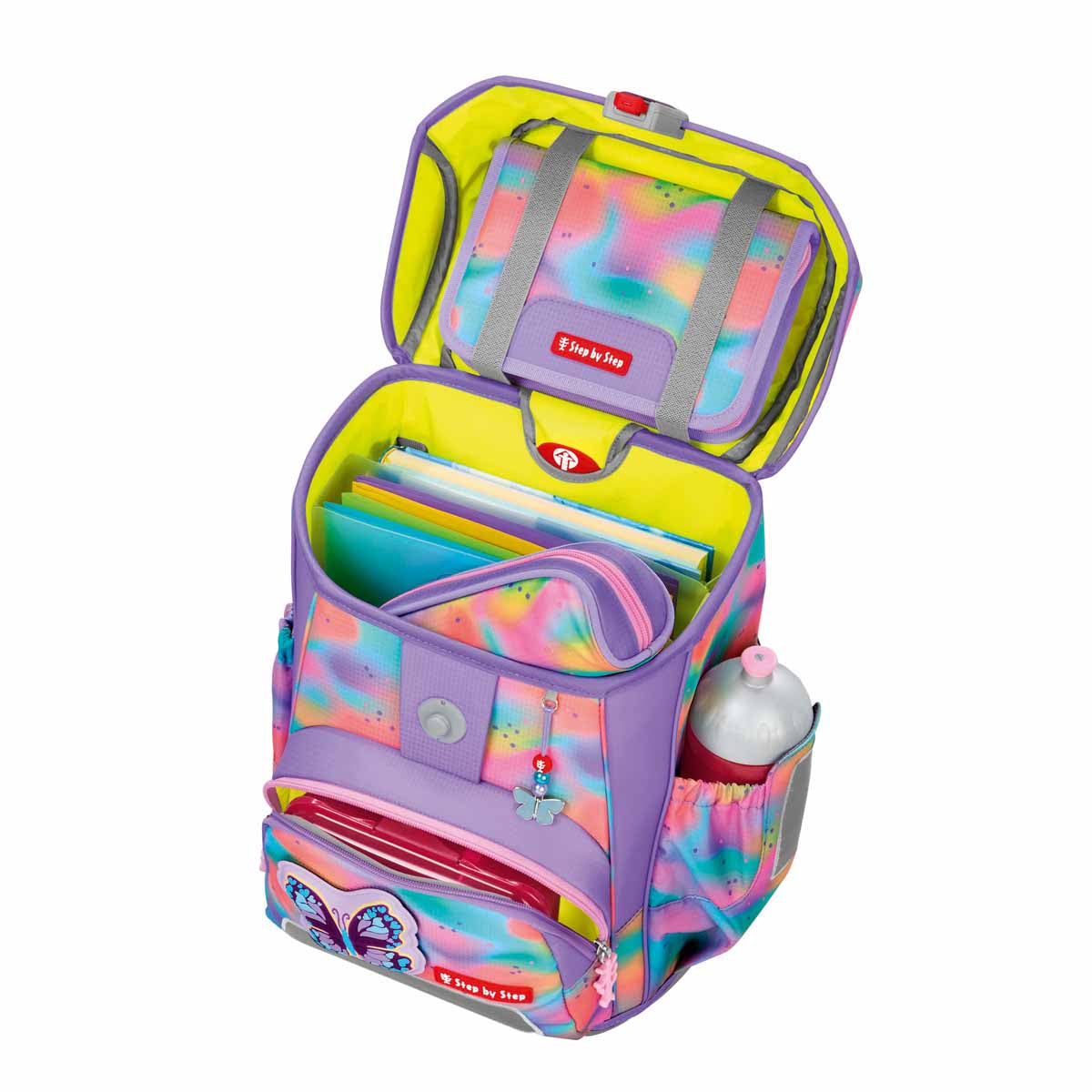 Schulranzen-Set CLOUD FLASH Butterfly Luna 6-teilig