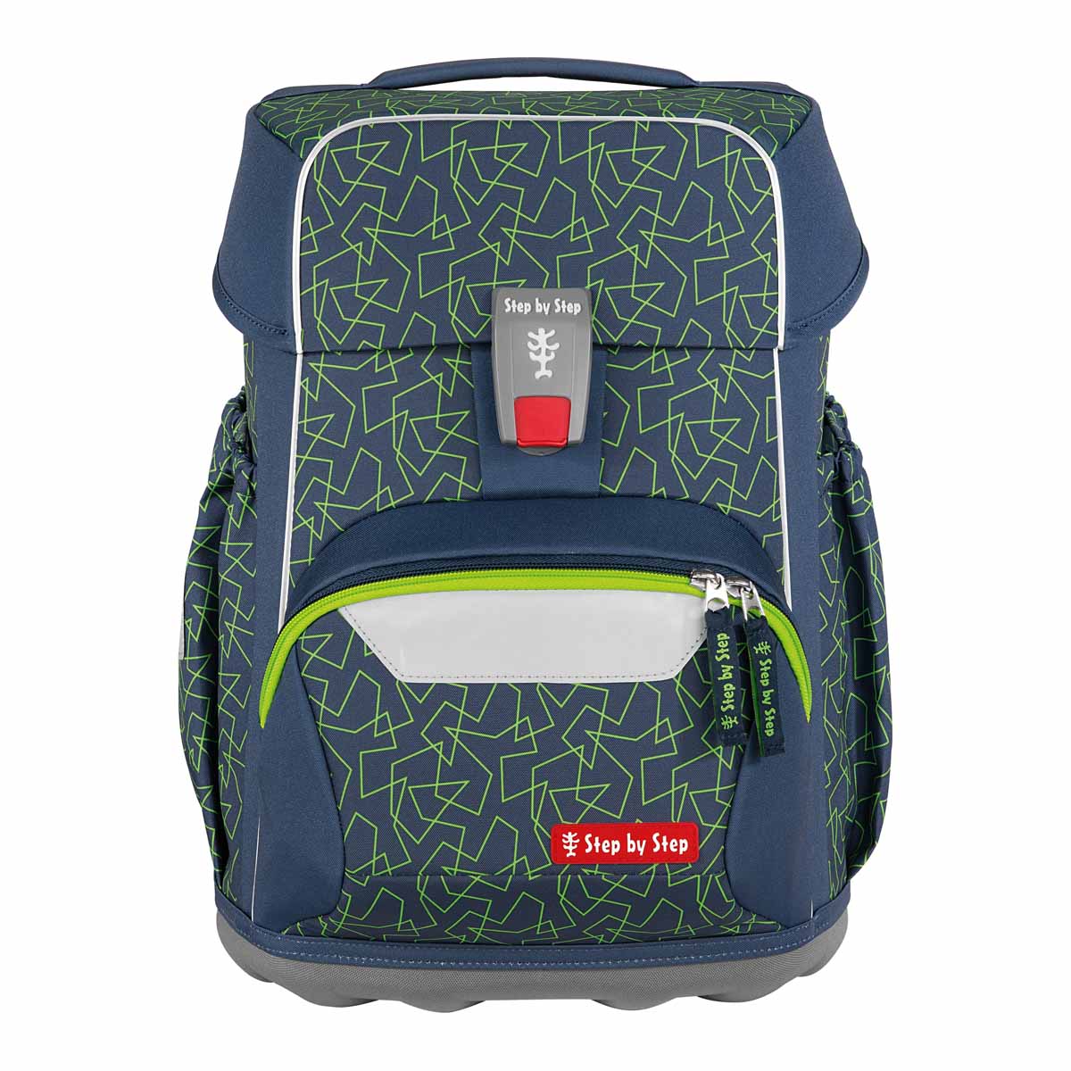 Schulranzen-Set BASIS Green Geometric 4-teilig