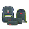 Schulranzen-Set BASIS Green Geometric 4-teilig