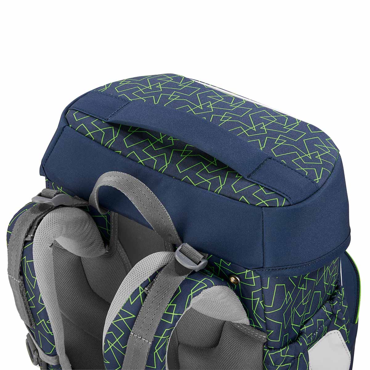Schulranzen-Set BASIS Green Geometric 4-teilig