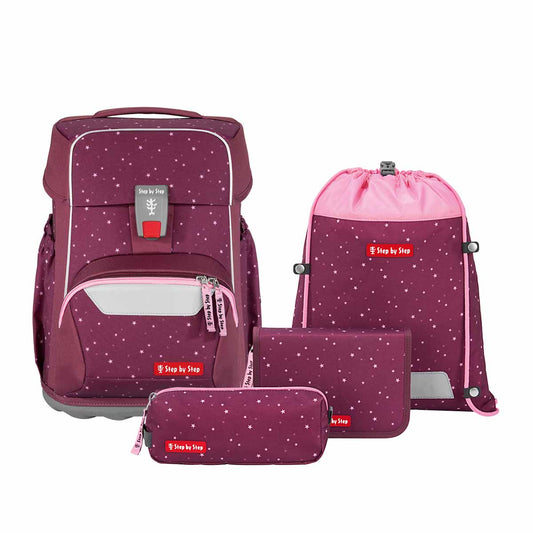 Schulranzen-Set BASIS Berry Star 4-teilig