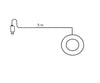 LED Metall-Kranz Schwarz 500 LED, 38 x 38 cm, klassisch warm