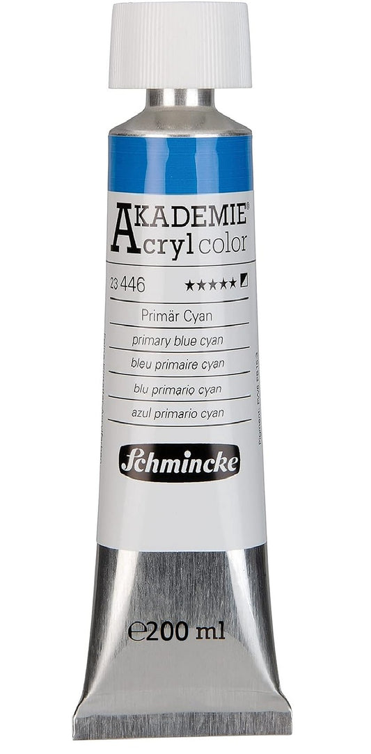 Akademie Acrylcolor 200 ml Primär Cyan (446)
